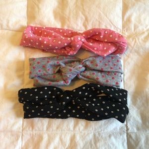 Girls stretchy headbands. Set of 3